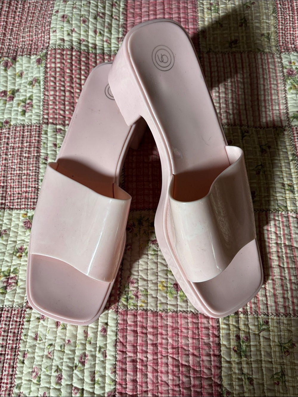 Heeled Slide Sandals